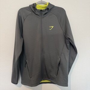 Gymshark ARK Full Zip Jacket Hoodie Men's Extra Large Grey